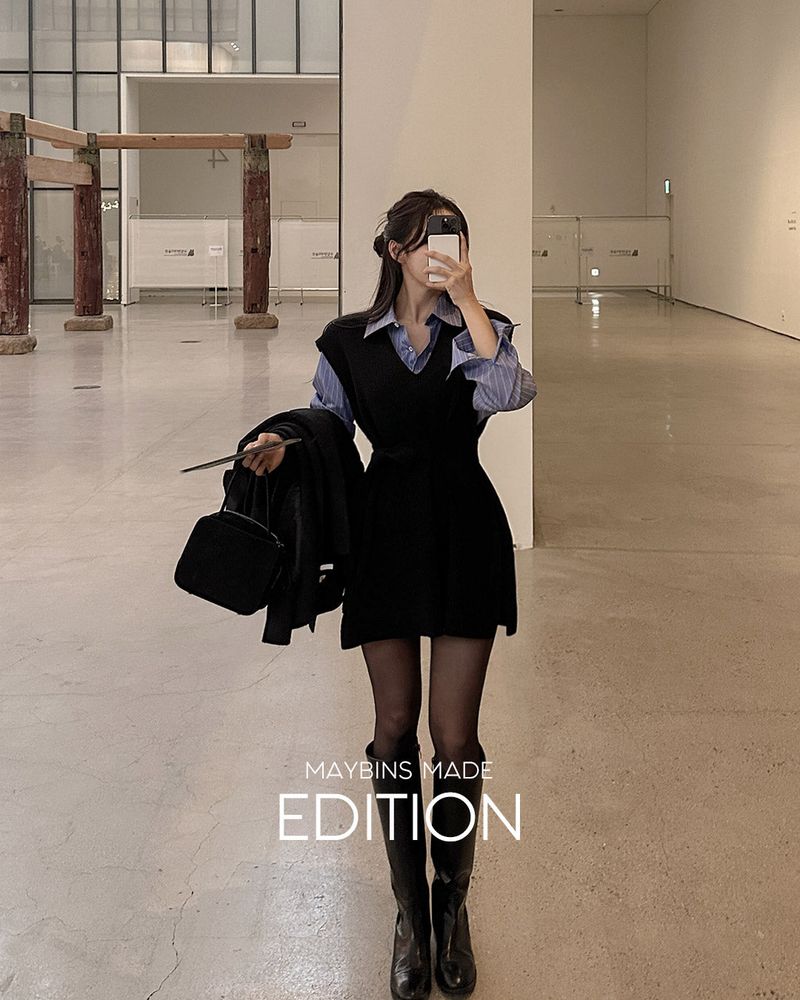 MAYBINS（メイビンス）の「【MADE】ニットミニワンピース（ワンピース/ドレス）」