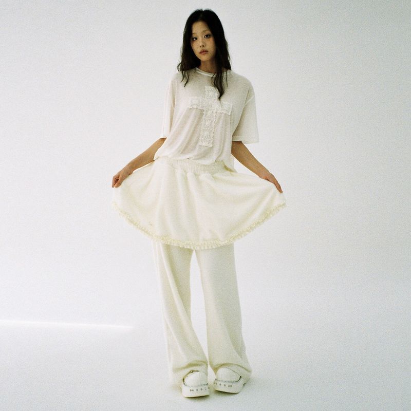 CLUT STUDIO（クラットスタジオ）の「Fluffy Skirt Pants - Ivory（Pants）」