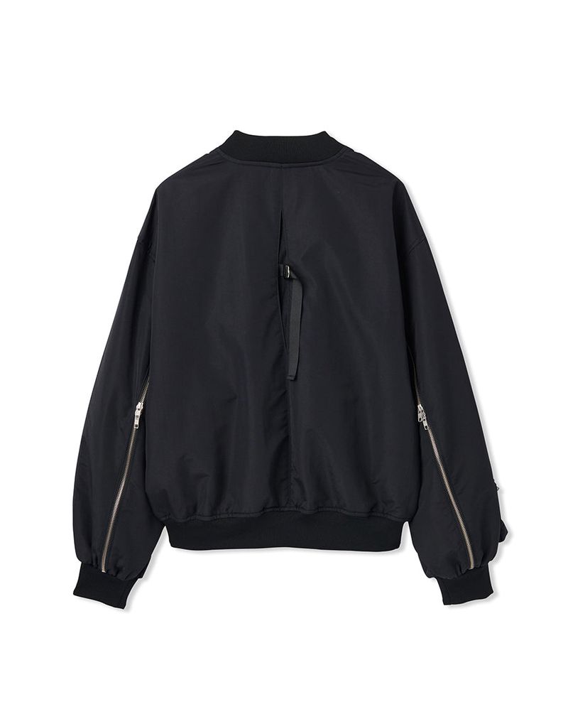 multi zipper bomber jacket