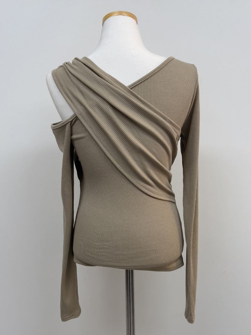 Athens Ribbed Slit T-shirt
