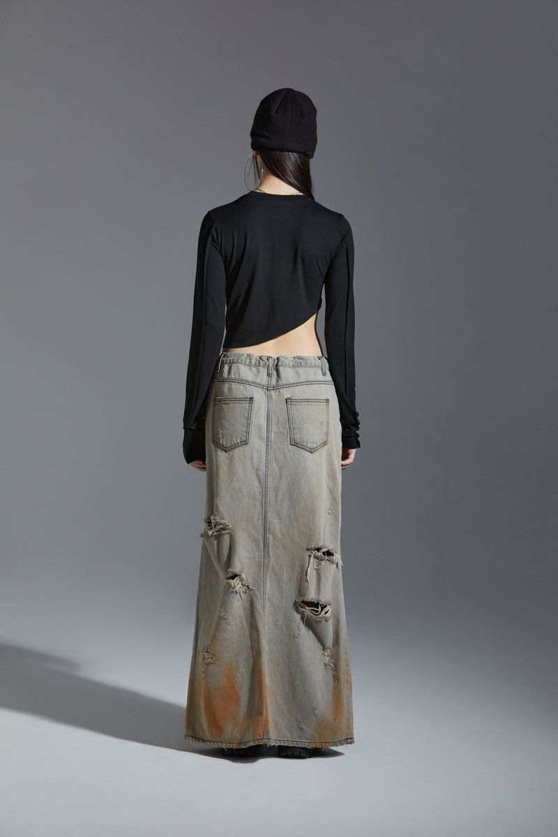 POKER LONG SKIRT