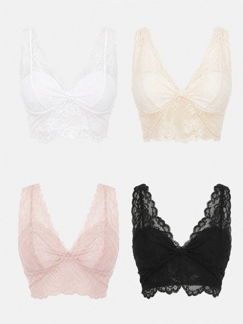 LACE SOFT BRALETTE (4COLORS!)