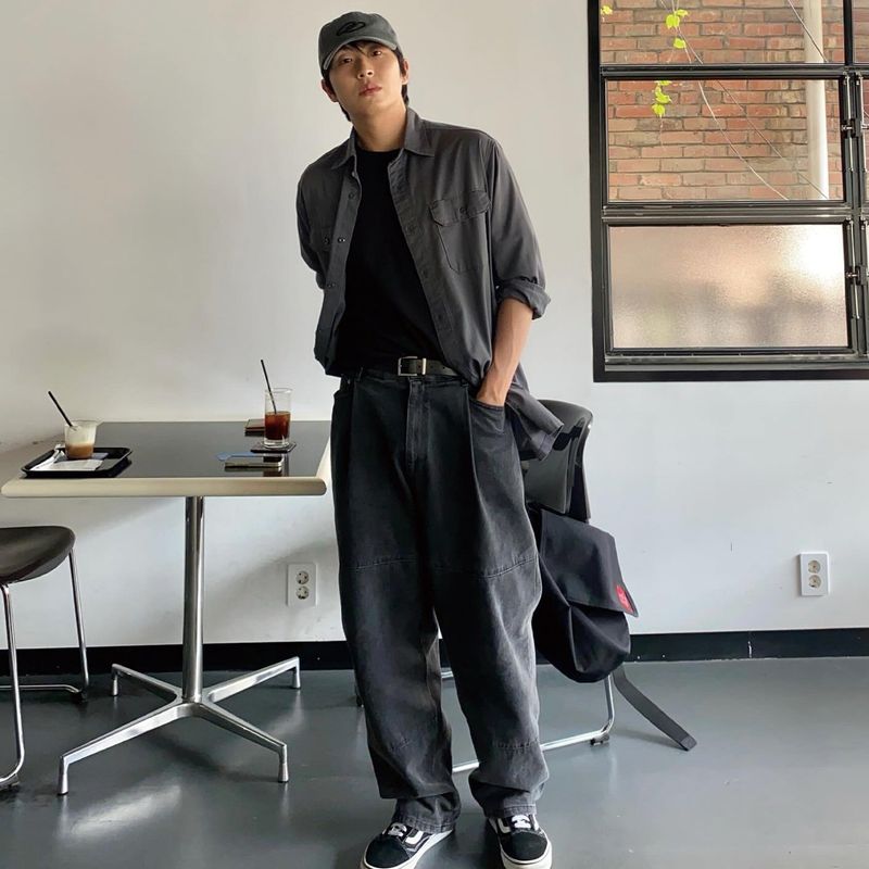 M-30 Double Loop Logo Ballcap Darkgray