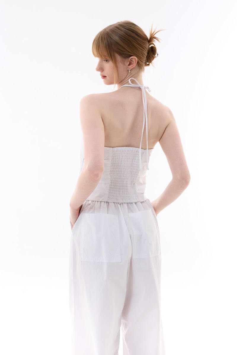 MELLIFLUOUS STRING TUBE TOP / WHITE