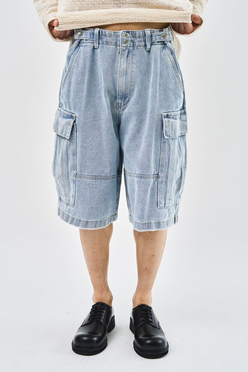 Pace Snap Denim Shorts (2color)