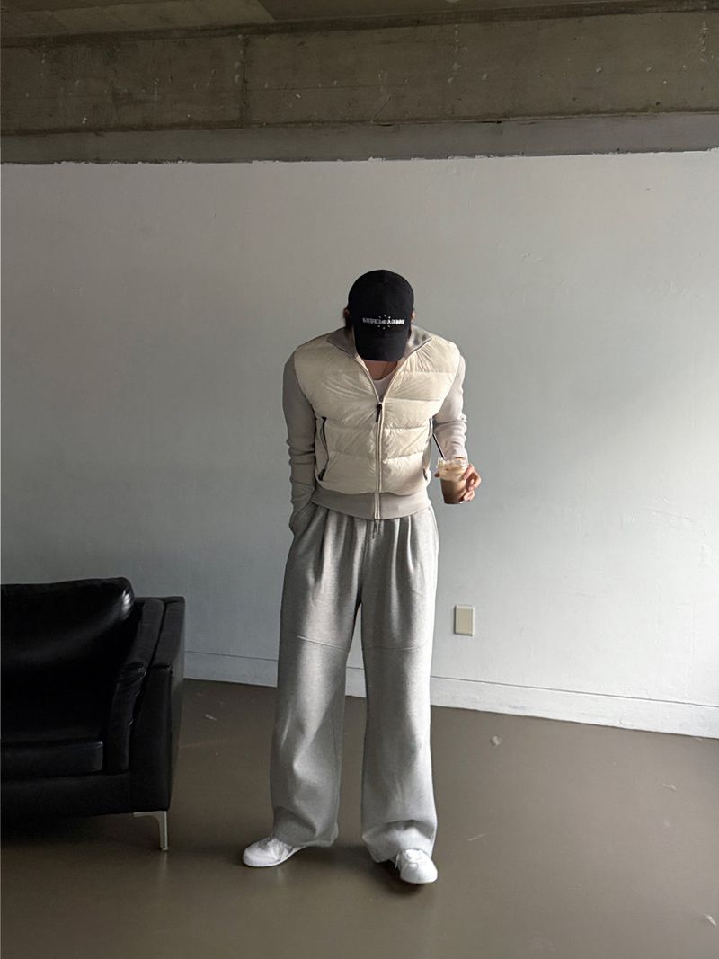 LMN Rivet Patch Napping Sweat Pants (3 colors)