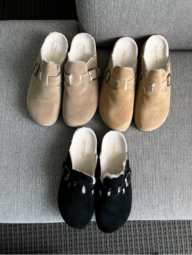 Suede Fur Sandals