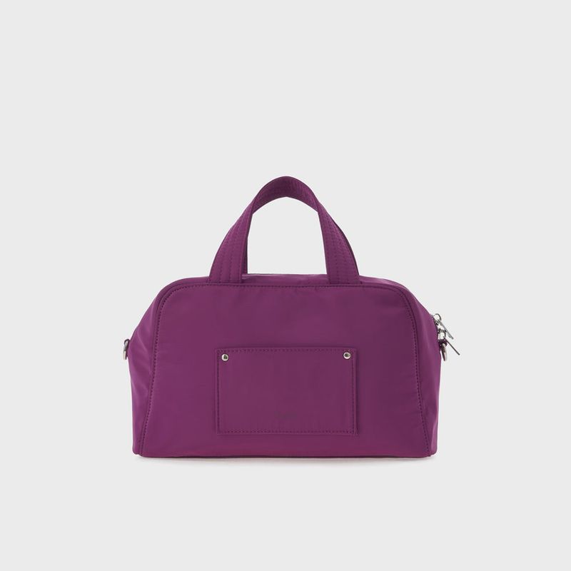 Lettering Cross Tote Bag (Purple)