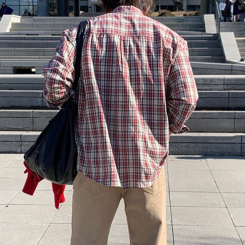 LMN Tommy Classic Oversized Fit Check Shirt (3 colors)