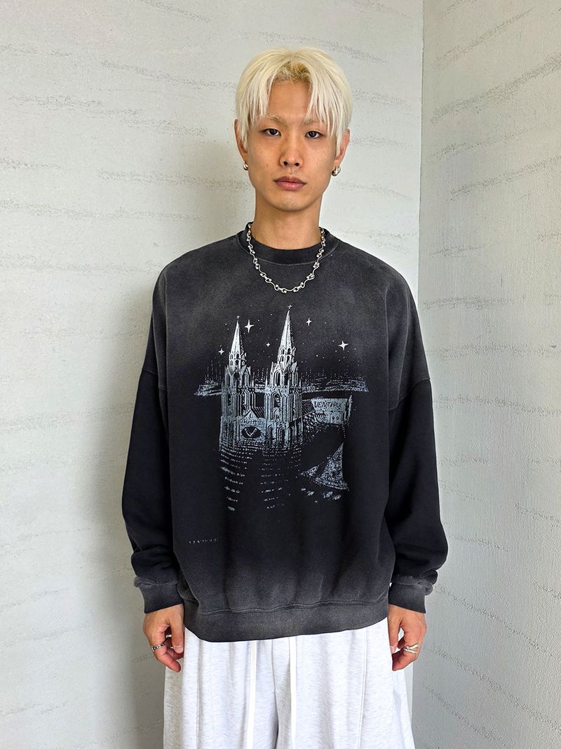 VENTIQUE Castle sweatshirt 2color