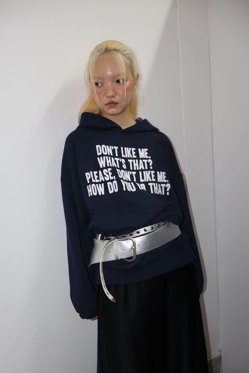 DEPC（デプク）の「LETTERING HOODIE - NAVY（Tops）」