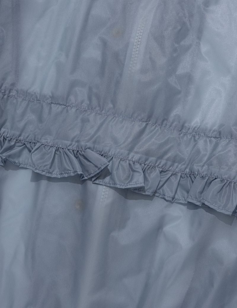 SHINING RUFFLE WINDBREAKER JACKET(BLUE)