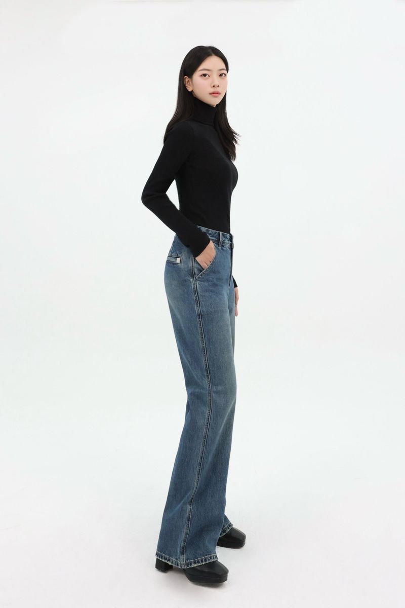 SIGNATURE LOGO FLARE DENIM code 26007
