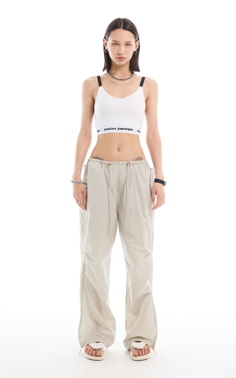LOGO BAND BRA TOP_WHITE
