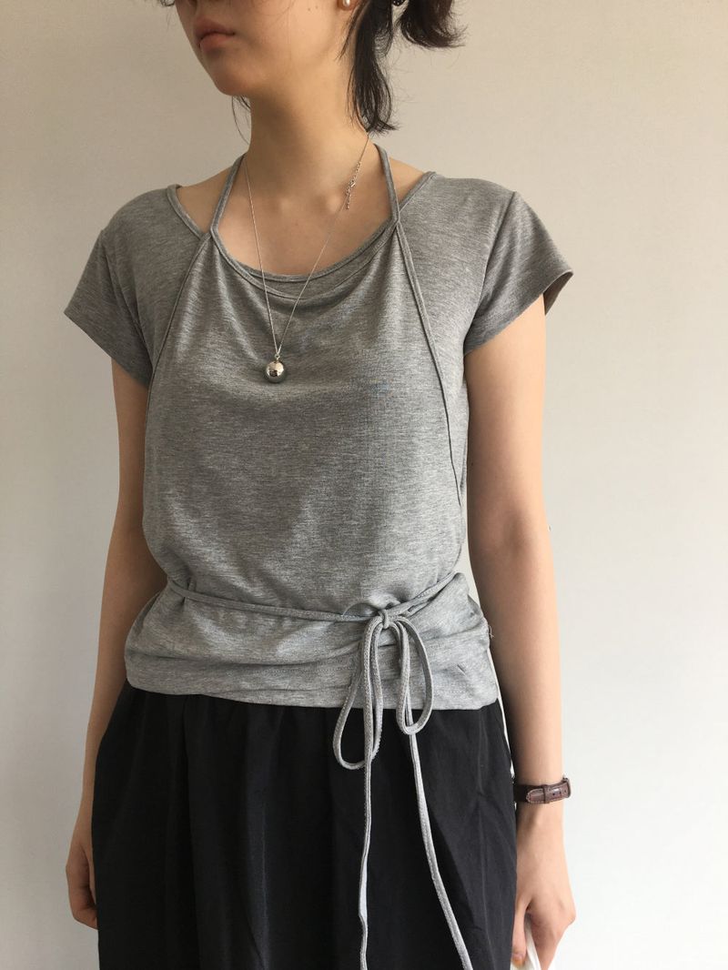 Silver Ball Long Necklace (1color)