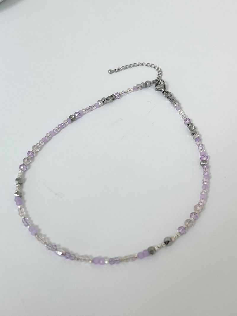 MADE purple silver necklace
