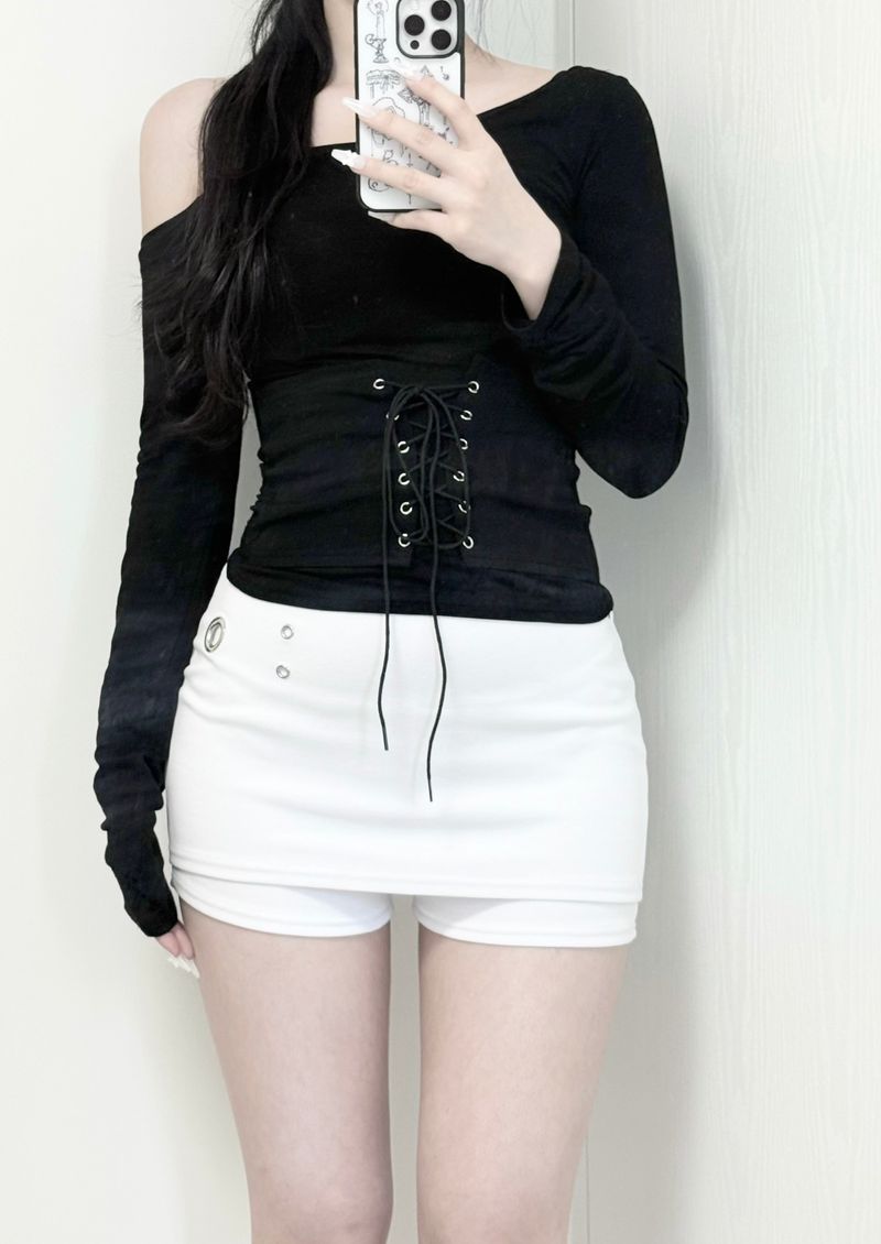 Midnight corset top