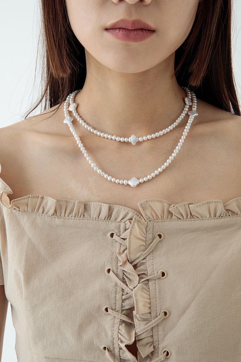 + pearl necklace