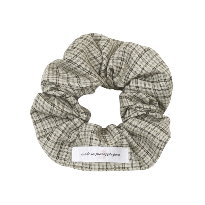 [3EA 1SET] MORI COTTAGE CHECK SCRUNCHIE
