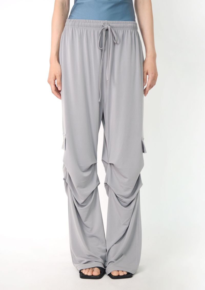 bottom shirring jogger pants