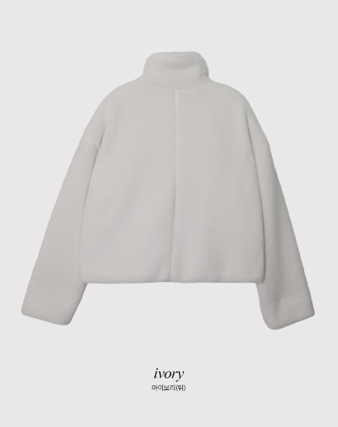 #Snow Boa Short Duffle Jumper (2color)