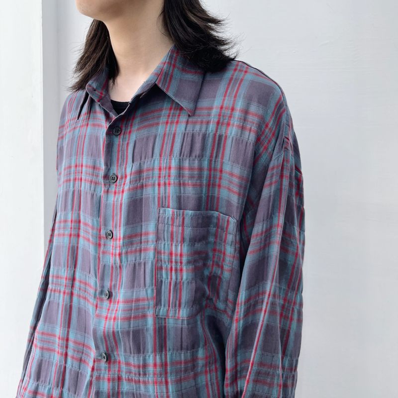 Dusk Blue Plaid Shirt