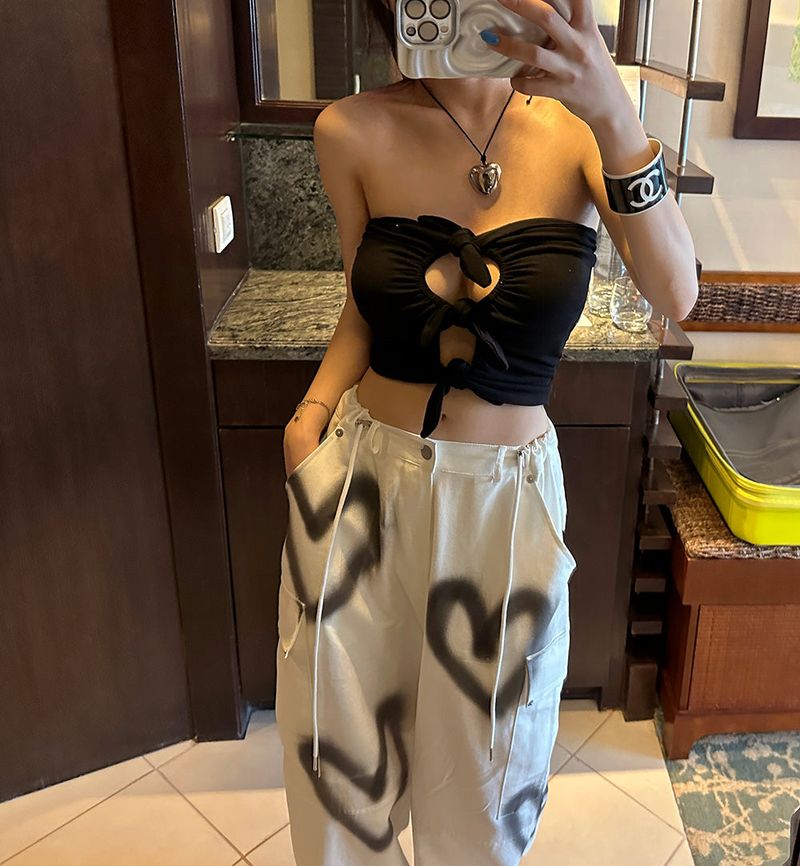 Ribbon Under-Boop Tube Top