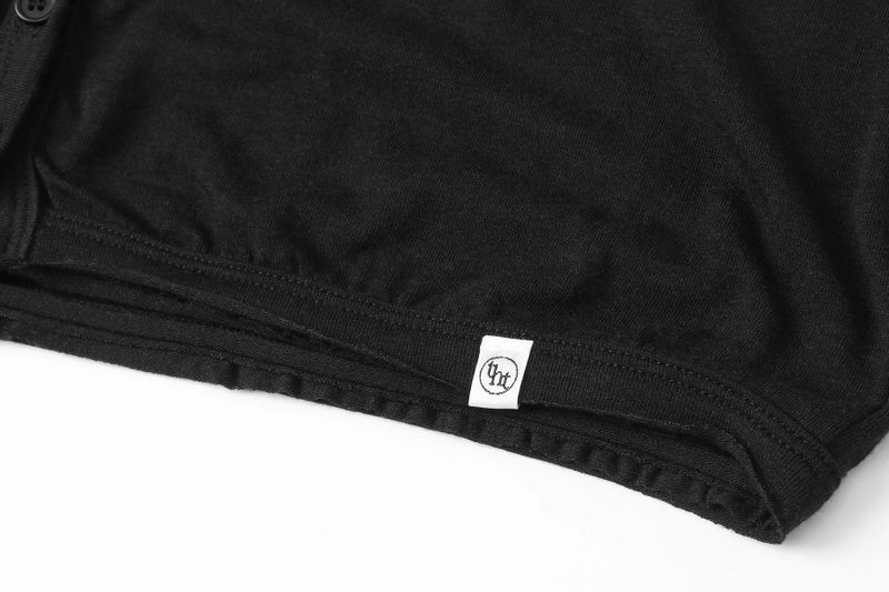 Basic open tee - black