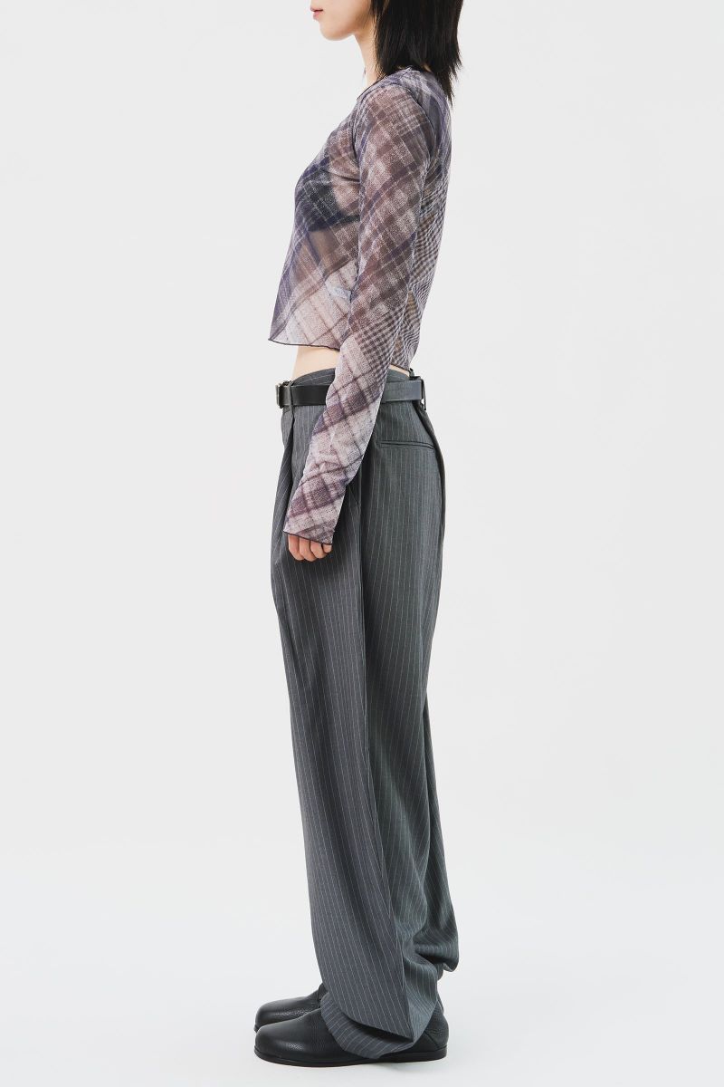Pan Herringbone Striped Trousers (3color) 