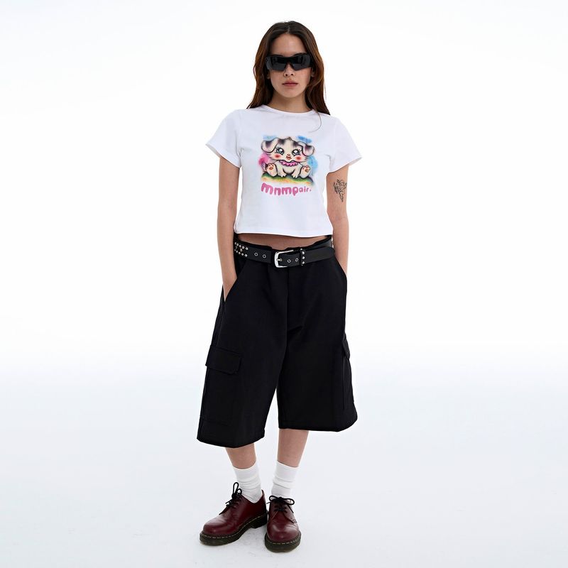 Cargo Bermuda Shorts Black