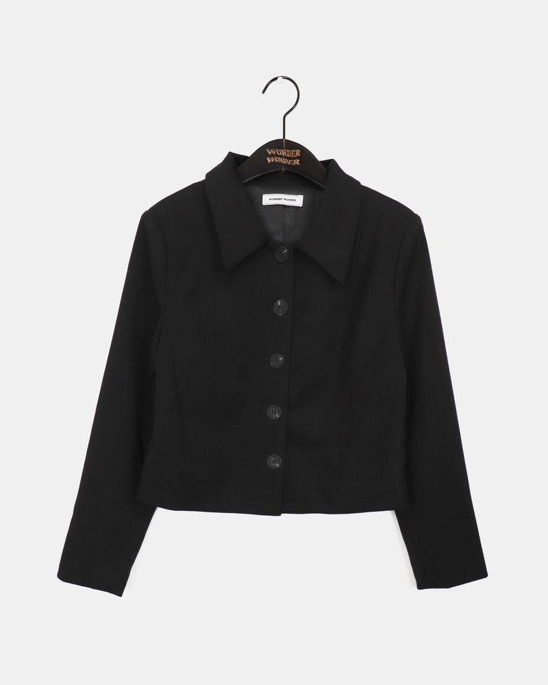 [MADE] Saeh Basic Seamed Collar Short Jacket