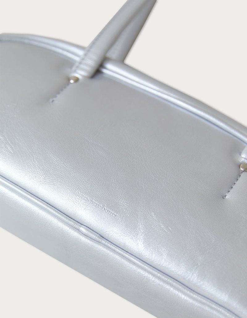 demi baguette bag - silver