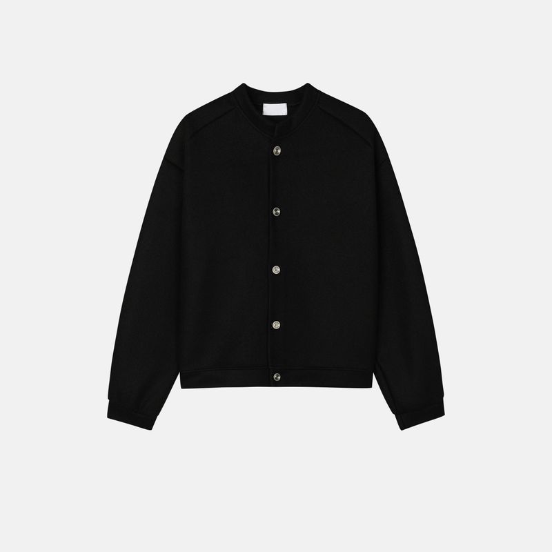 League wool crop cardigan jacket