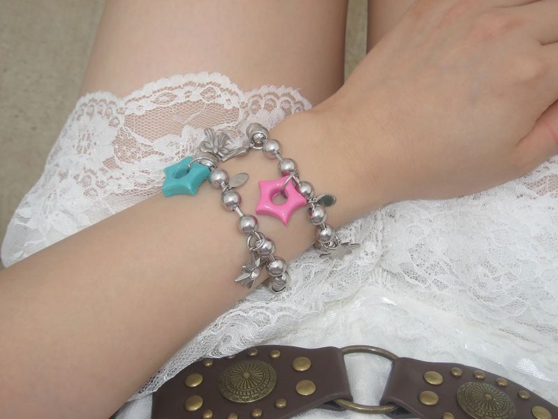 gleaming star charm bracelet [4colors]