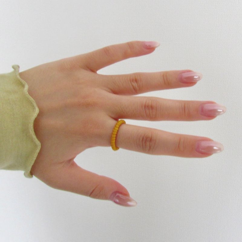 [CCNMADE] PARAFFIN 5 Silver Ring (Green)