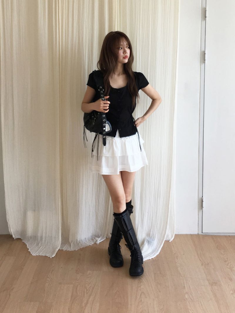 Ballerina cancan mini skirt