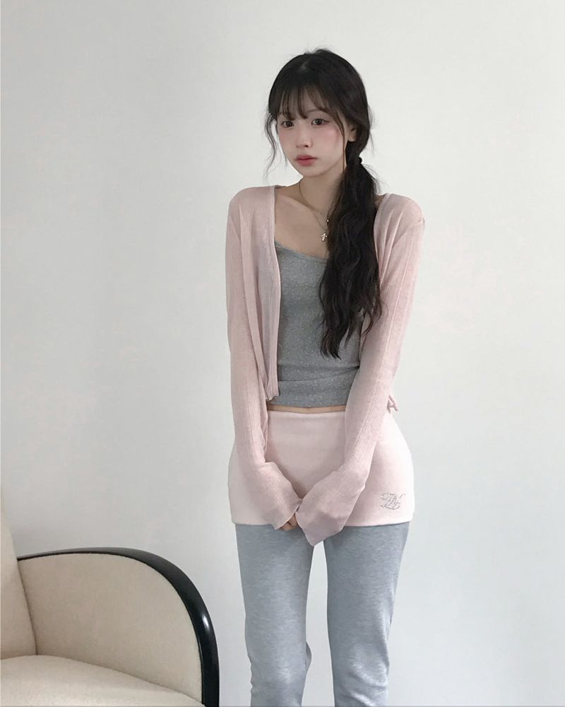[MADE] Jeweled Cubic Folding Bootcut Sweatpants