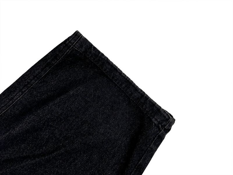 Check Skirt Layered Denim