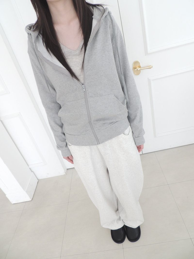 regular hood zip-up (4c)