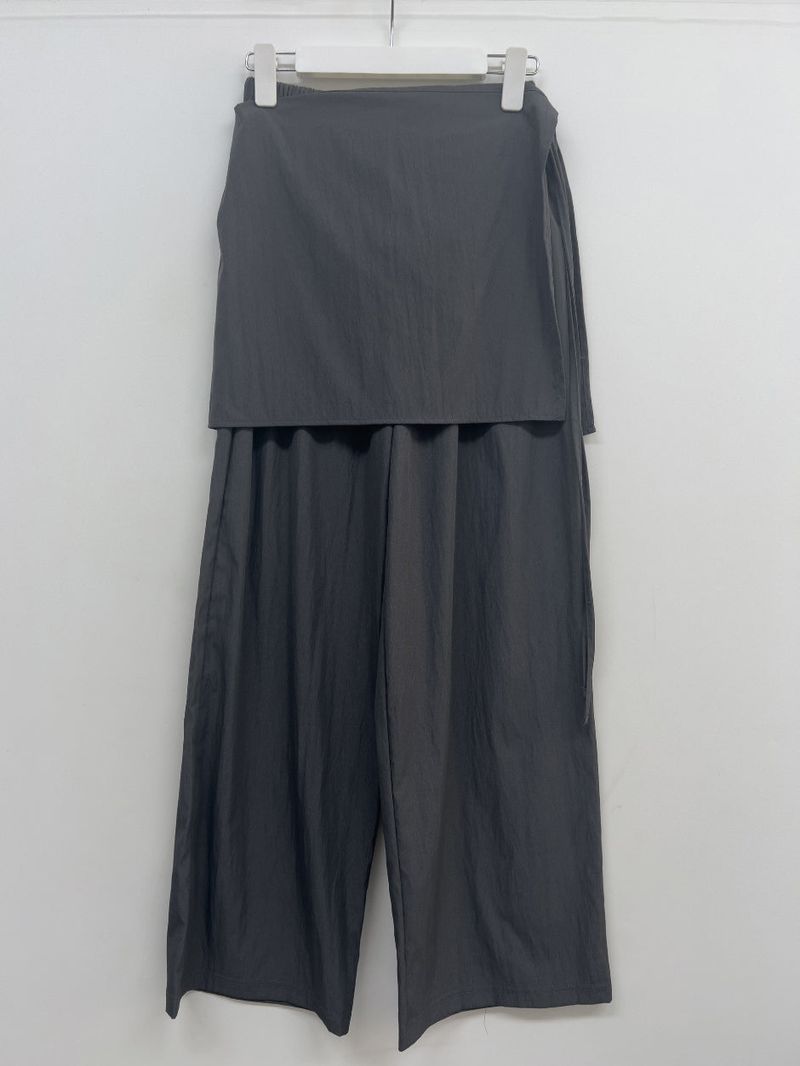 Geeks Wrap Nylon Wide Pants