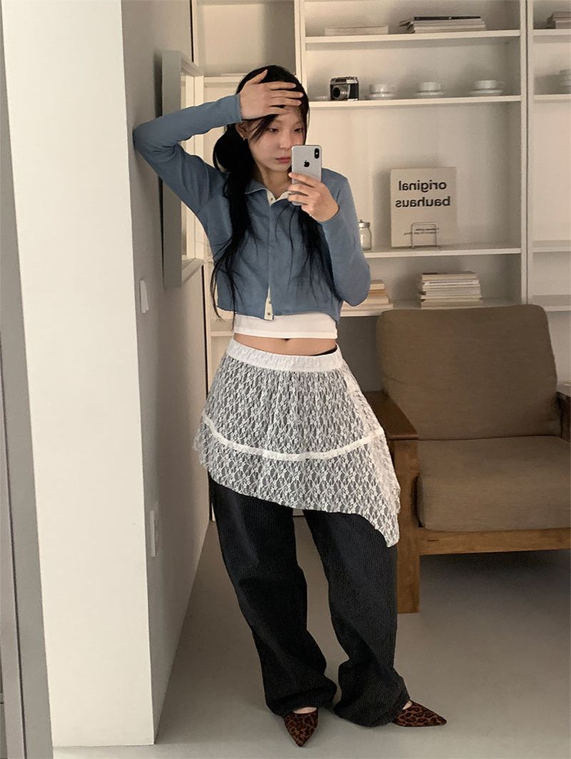STRIPE BLACK JEANS
