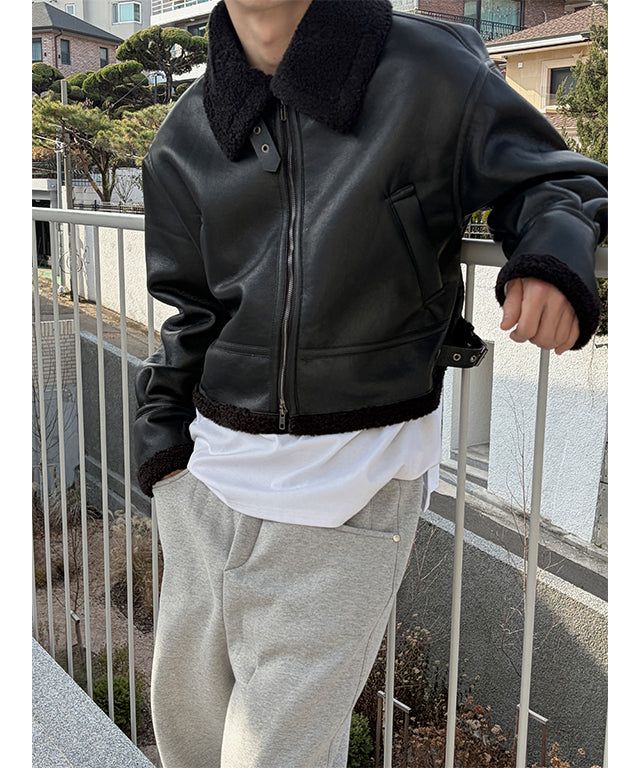 [F/W] Crop gear leather mustang(2color)