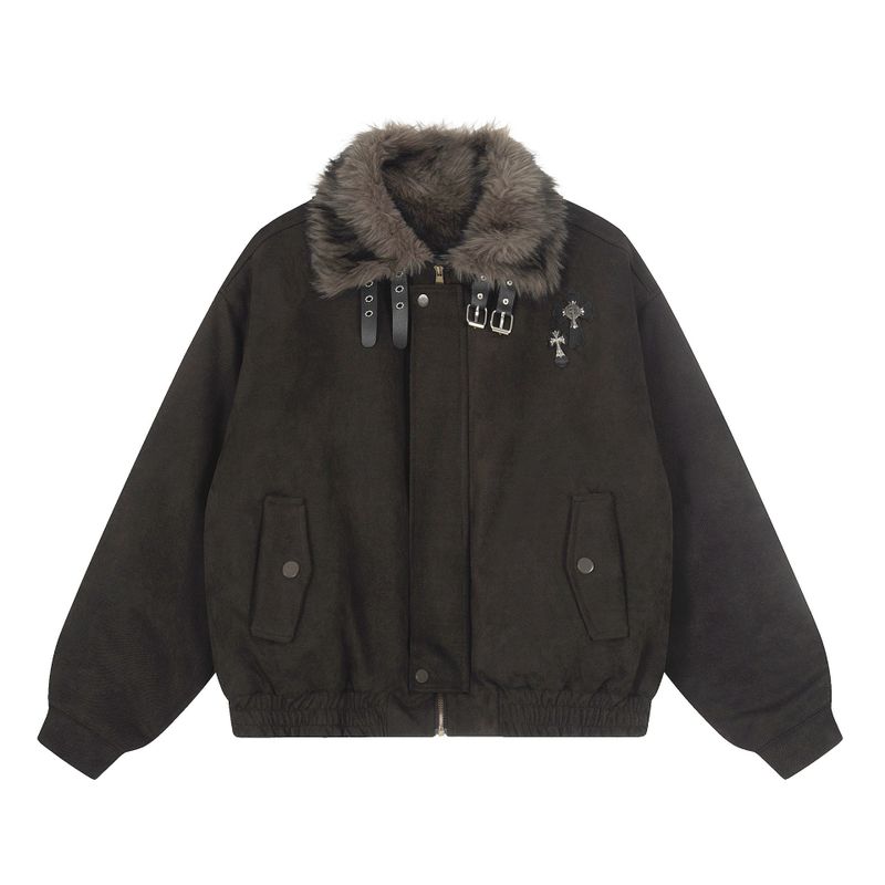 Cozy&Kitsch(コージーアンドキッチ)の「Delta Fur Collar Cross Jumper(Jackets/Outerwear)」