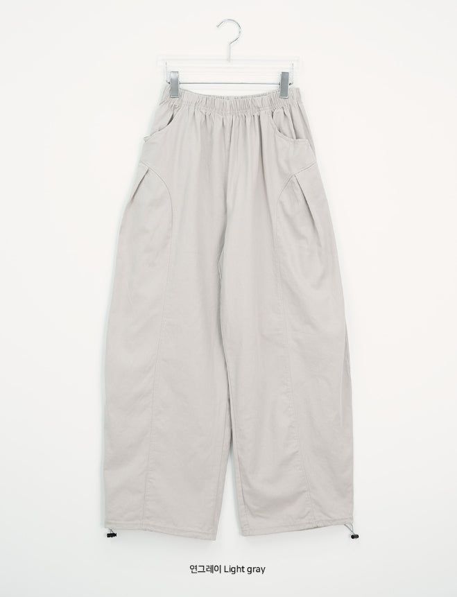 26SS★ [BAONHAUS] Pokity Cut Balloon Wide Pants