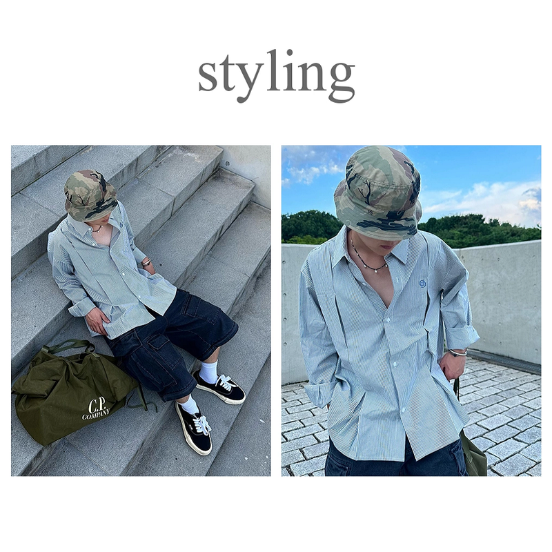 STRIPE WIDE SHIRT_PINK