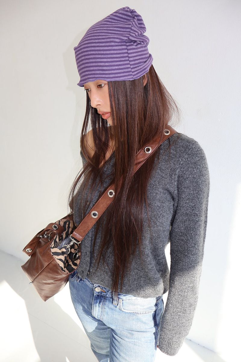 STRIPE BEANIE (3COLORS)