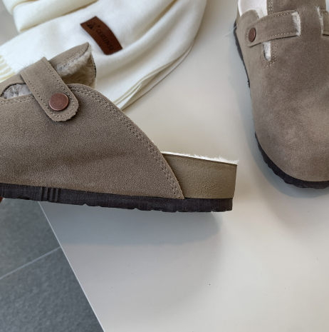 Kyren Rest fur suede mule