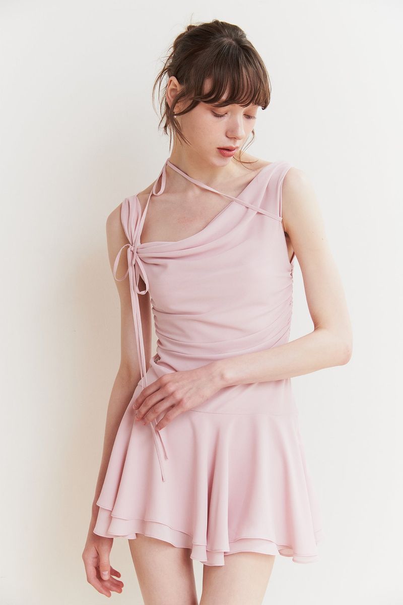 LILY FRILL DRESS pink