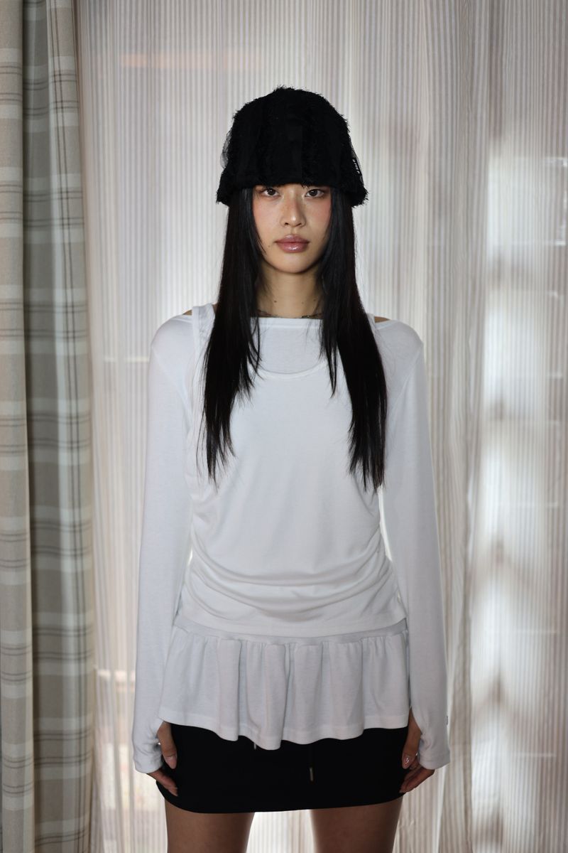 lace beanie_black