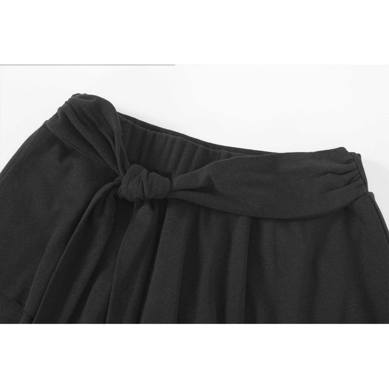 PLIE SKIRT-BLACK